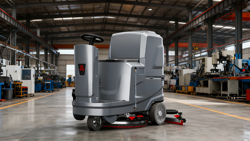 油污克星·碎屑終結者：工業(yè)洗地機如何讓機械加工車間清潔效率提升8倍