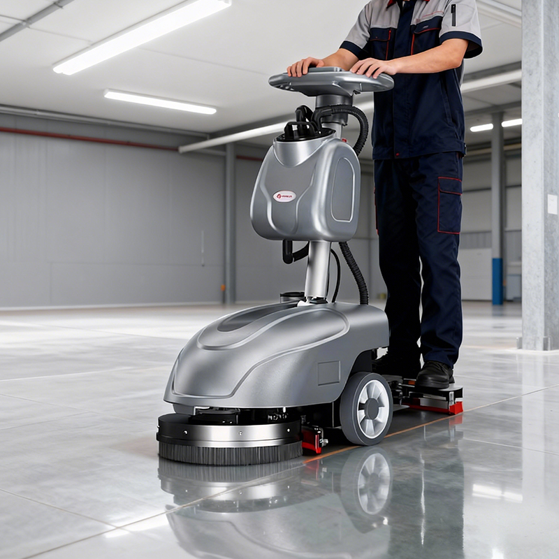 油污克星實(shí)測(cè)：揚(yáng)子YZ-X1手推式洗地機(jī)車(chē)間清潔能力深度解析